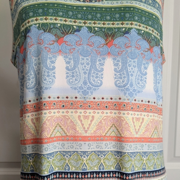 Echo Lounge Sleep Night Dress Chemise Sleeveless Scoop Neck Multicolor L NWT - Picture 13 of 16